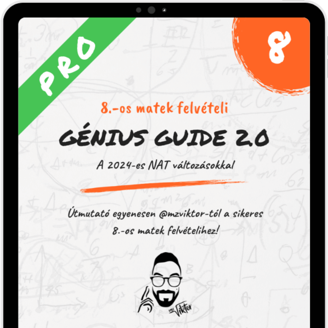 Génius Guide PRO - 8.-os matek felvételi